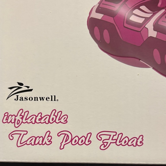 Pink Inflatable Tank Pool Float - Picture 2 of 3